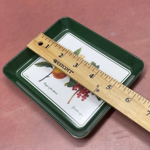 Vintage Design Imports Made In Italy P.J. Redoute Melamine Trays Flowers Fruit - Picture 11 of 12